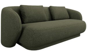 Cosmopolitan Design Zelen&aacute; čalouněn&aacute; dvoum&iacute;stn&aacute; pohovka Camden 169 cm