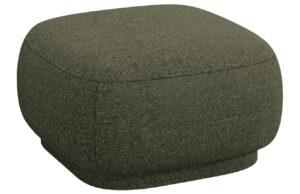 Cosmopolitan Design Zelen&aacute; čalouněn&aacute; podnožka Camden 65 x 65 cm