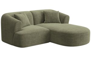 Cosmopolitan Design Zelen&aacute; man&scaron;estrov&aacute; rohov&aacute; pohovka Campi 180 cm