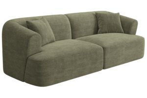 Cosmopolitan Design Zelen&aacute; man&scaron;estrov&aacute; trojm&iacute;stn&aacute; pohovka Campi 220 cm