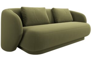 Cosmopolitan Design Zelen&aacute; sametov&aacute; dvoum&iacute;stn&aacute; pohovka Camden 169 cm