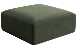 Cosmopolitan Design Zelen&aacute; sametov&aacute; podnožka Campi 90 x 90 cm