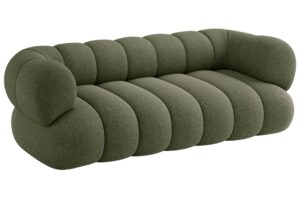 Cosmopolitan Design Zelen&aacute; trojm&iacute;stn&aacute; pohovka Koge 210 cm