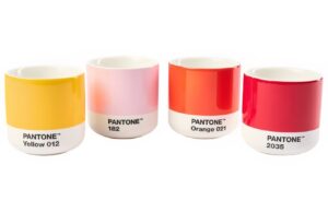 Costa Nova Sada čtyř barevn&yacute;ch porcel&aacute;nov&yacute;ch hrnků Pantone II. 100 ml
