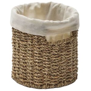 Dekorativn&iacute; ko&scaron; Kave Home Tossa 15 x 15 cm z mořsk&eacute; tr&aacute;vy