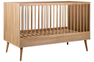 Dětsk&aacute; rostouc&iacute; post&yacute;lka Quax Flow 70 x 140 cm s dřevěn&yacute;m dekorem