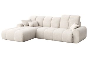 Devichy B&eacute;žov&aacute; boucl&eacute; rozkl&aacute;dac&iacute; pohovka Tous 290 cm