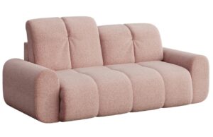 Devichy Růžov&aacute; boucl&eacute; dvoum&iacute;stn&aacute; pohovka Tous 210 cm