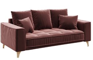 Devichy Sametov&aacute; pohovka Chloe 204 cm