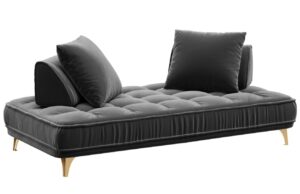 Devichy Sametov&aacute; pohovka Chloe 234 cm