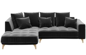 Devichy Sametov&aacute; rohov&aacute; pohovka Chloe 256 cm