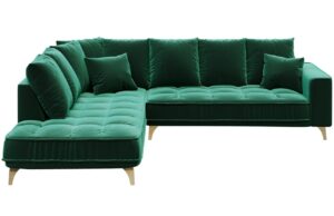 Devichy Sametov&aacute; rohov&aacute; pohovka Chloe 288 cm