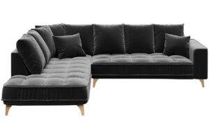 Devichy Sametov&aacute; rohov&aacute; pohovka Chloe 288 cm