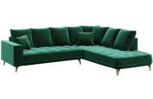 Devichy Sametov&aacute; rohov&aacute; pohovka Chloe 288 cm