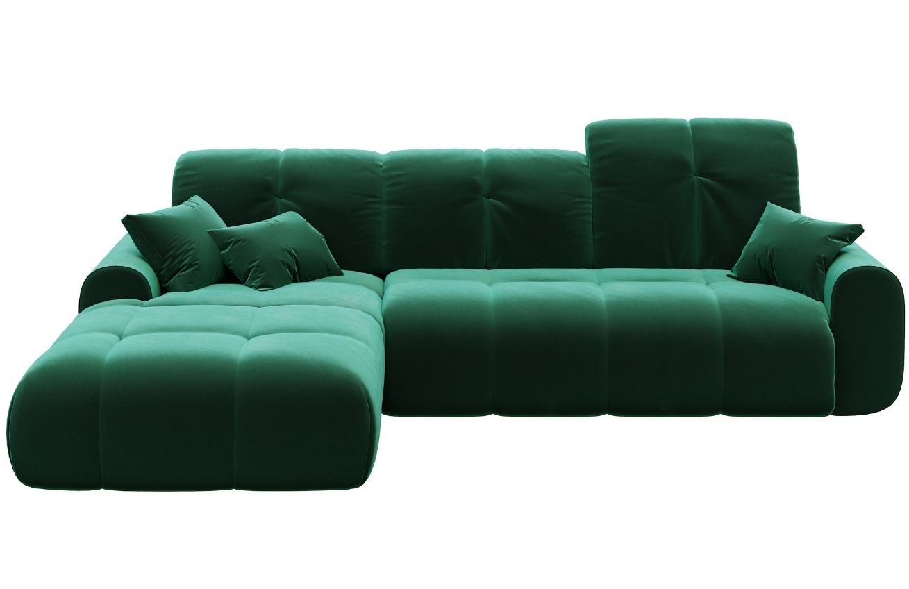 Devichy Sametová rohová pohovka Tous 290 cm