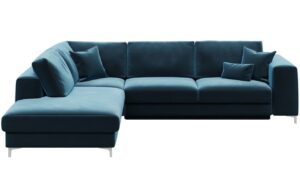 Devichy Sametov&aacute; rozkl&aacute;dac&iacute; pohovka Rothe 302 cm