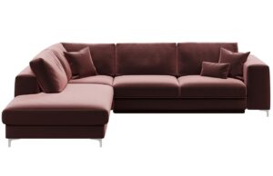 Devichy Sametov&aacute; rozkl&aacute;dac&iacute; pohovka Rothe 302 cm