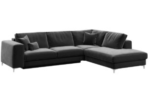 Devichy Sametov&aacute; rozkl&aacute;dac&iacute; pohovka Rothe 302 cm