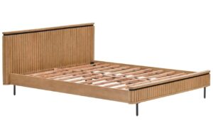 Dřevěn&aacute; dvoulůžkov&aacute; postel Kave Home Licia 160 x 200 cm