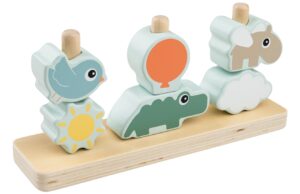 Dřevěn&aacute; interaktivn&iacute; hračka Done by Deer Happy clouds