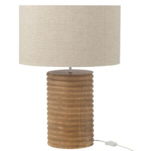 Dřevěn&aacute; stoln&iacute; lampa J-line Ailan 70 cm