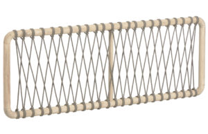 Dřevěn&eacute; čelo Kave Home Aberash 165 x 60 cm s v&yacute;pletem