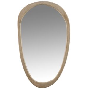 Dřevěn&eacute; n&aacute;stěnn&eacute; zrcadlo J-line Irea 51 x 83 cm