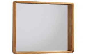 Dřevěn&eacute; n&aacute;stěnn&eacute; zrcadlo Kave Home Kuveni 65 x 80 cm