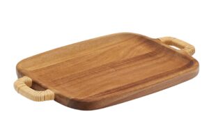 Dřevěn&eacute; serv&iacute;rovac&iacute; prk&eacute;nko Kave Home Sardis 45