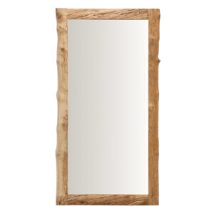 Dřevěn&eacute; z&aacute;věsn&eacute; zrcadlo Kave Home Ibro 200 x 105 cm