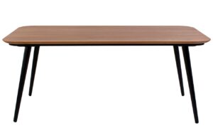 Dřevěn&yacute; j&iacute;deln&iacute; stůl RAGABA CONTRAST 180 x 90 cm s černou podnož&iacute;