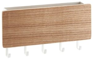 Dřevěn&yacute; n&aacute;stěnn&yacute; vě&scaron;&aacute;k na kl&iacute;če Yamazaki Rin 9