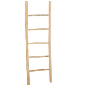 Dřevěn&yacute; odkl&aacute;dac&iacute; žebř&iacute;k J-line Teckle 158 cm