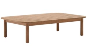 Dřevěn&yacute; zahradn&iacute; konferenčn&iacute; stolek Kave Home Sacova 140 x 89 cm