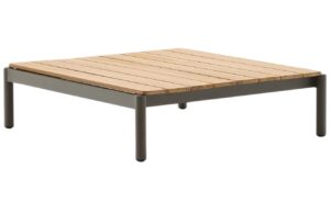 Dřevěn&yacute; zahradn&iacute; konferenčn&iacute; stolek Kave Home Sorells 91 x 84