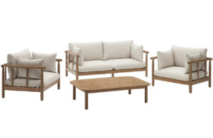 Dřevěn&yacute; zahradn&iacute; set pohovky