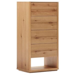 Dubov&aacute; komoda Kave Home Alguema 60 x 40 cm se z&aacute;suvkami