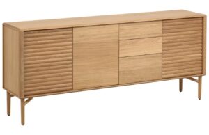 Dubov&aacute; komoda Kave Home Lenon 200 x 45 cm