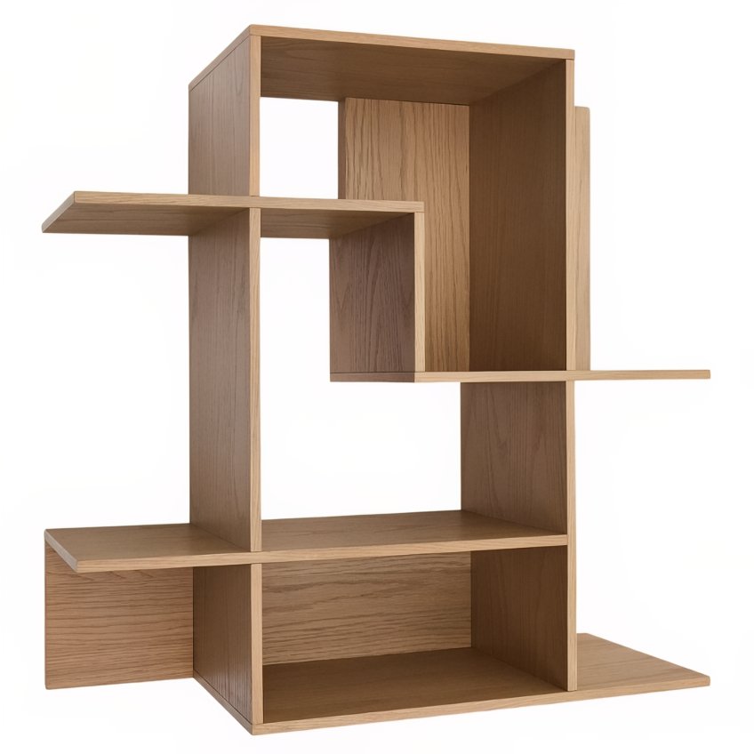 Dubová modulární police Kave Home Ina 80 x 80 cm