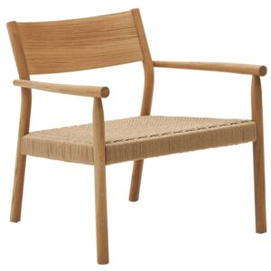 Dubov&eacute; křeslo Kave Home Yalia s v&yacute;pletem