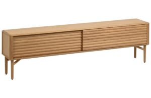 Dubov&yacute; TV stolek Kave Home Lenon 200 x 35 cm