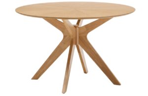 Dubov&yacute; j&iacute;deln&iacute; stůl Kave Home Naanim 120 cm