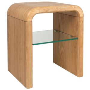 Dubov&yacute; odkl&aacute;dac&iacute; stolek ZUIVER BRAVE 50 x 42 cm