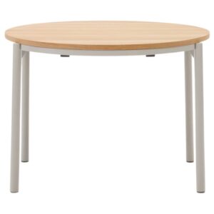 Dubov&yacute; rozkl&aacute;dac&iacute; j&iacute;deln&iacute; stůl Kave Home Montuiri 90-170 x 90 cm s &scaron;edou podnož&iacute;