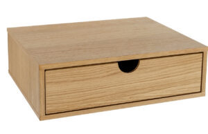 Dubov&yacute; z&aacute;věsn&yacute; nočn&iacute; stolek Woodman Farsta 40 x 30 cm