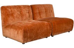 Dutchbone Sametov&aacute; modul&aacute;rn&iacute; pohovka GIADA 184 cm