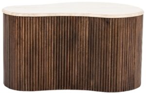 Eleonora B&eacute;žov&yacute; kamenn&yacute; konferenčn&iacute; stolek Mari 70 x 47 cm