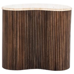 Eleonora B&eacute;žov&yacute; kamenn&yacute; odkl&aacute;dac&iacute; stolek Mari 50 x 33 cm