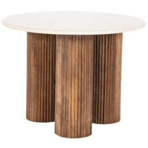 Eleonora B&eacute;žov&yacute; mramorov&yacute; odkl&aacute;dac&iacute; stolek Xavi 60 cm