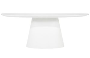 Eleonora B&iacute;l&yacute; j&iacute;deln&iacute; stůl Elin 200 x 110 cm